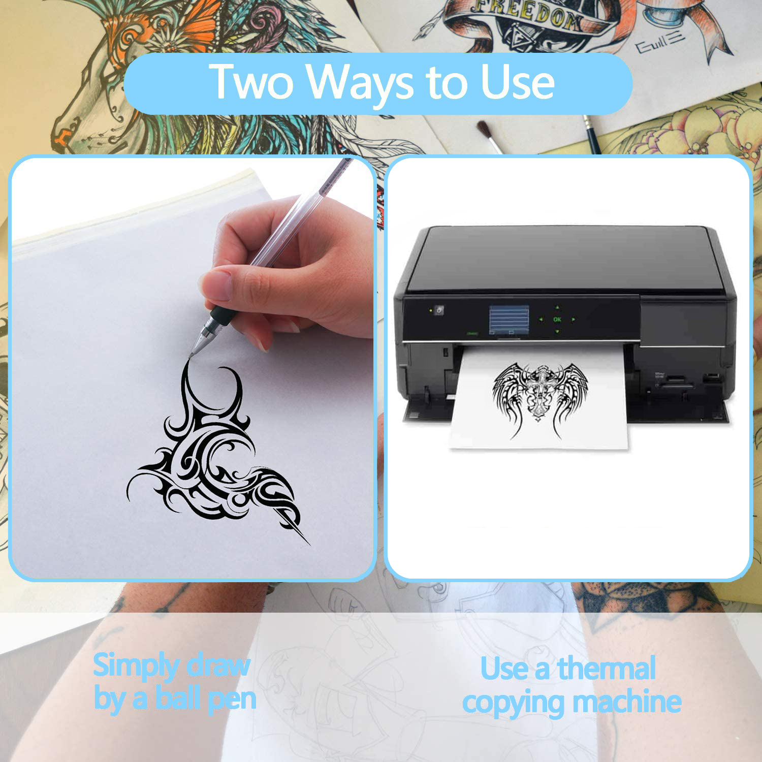 10/50/100Pcs Tattoo Transfer P - огляд і ціна Carbon Copy Book