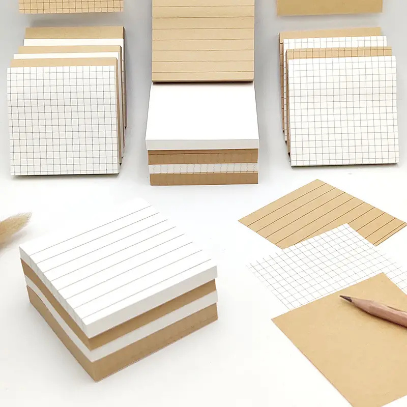 3 Packs Kraft Paper Sticky Not - огляд і ціна Graph Paper Pad