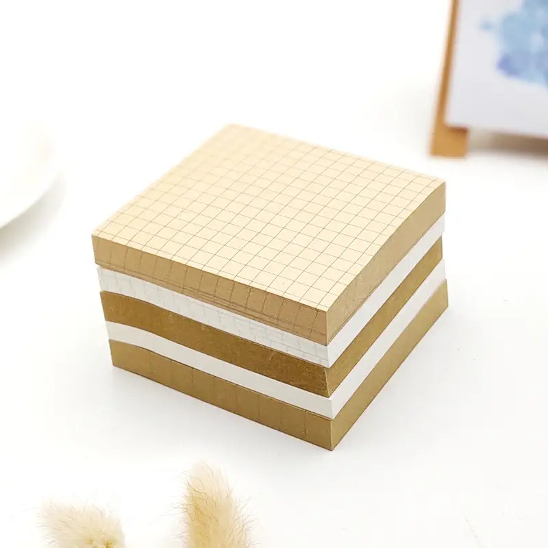 3 Packs Kraft Paper Sticky Not - огляд і ціна Graph Paper Pad