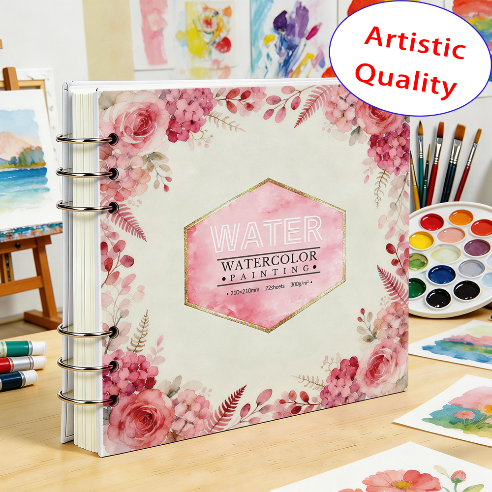 210x210mm 300GSM Watercolor Sk - огляд і ціна Art Sketchbook Ring