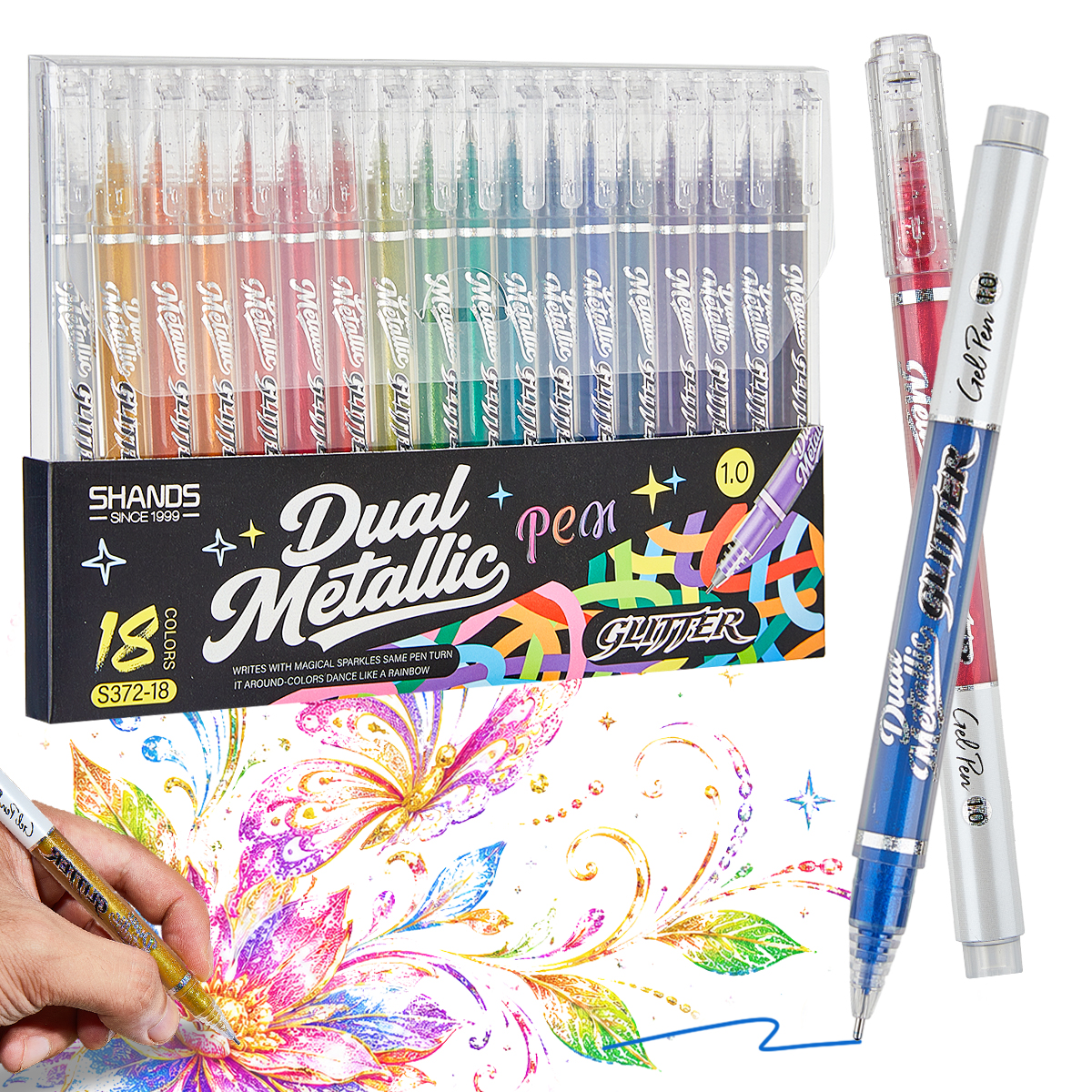 Sparkly Glitter Gel Pens Set 1 - огляд і ціна Gel Ink Pen Set