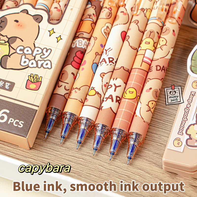 6Pcs Lovely Black and Blue Gel - огляд і ціна Gel Ink Pen Set