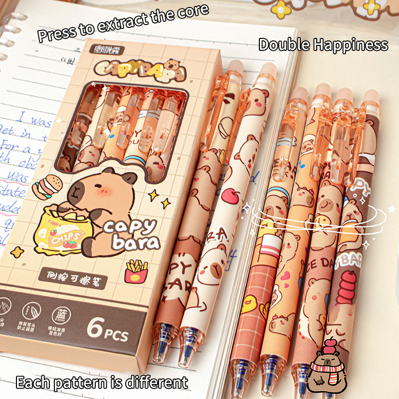 6Pcs Lovely Black and Blue Gel - огляд і ціна Gel Ink Pen Set