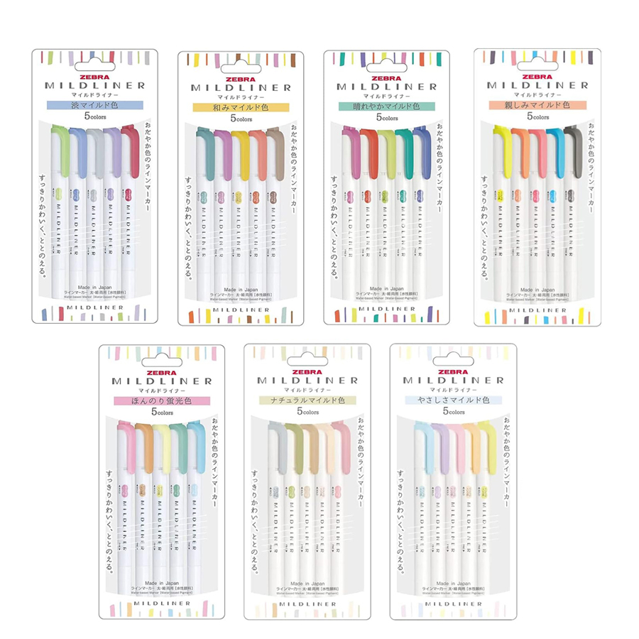 Japan ZEBRA Highlighter Pen Ne - огляд і ціна Highlighter Set Pastel