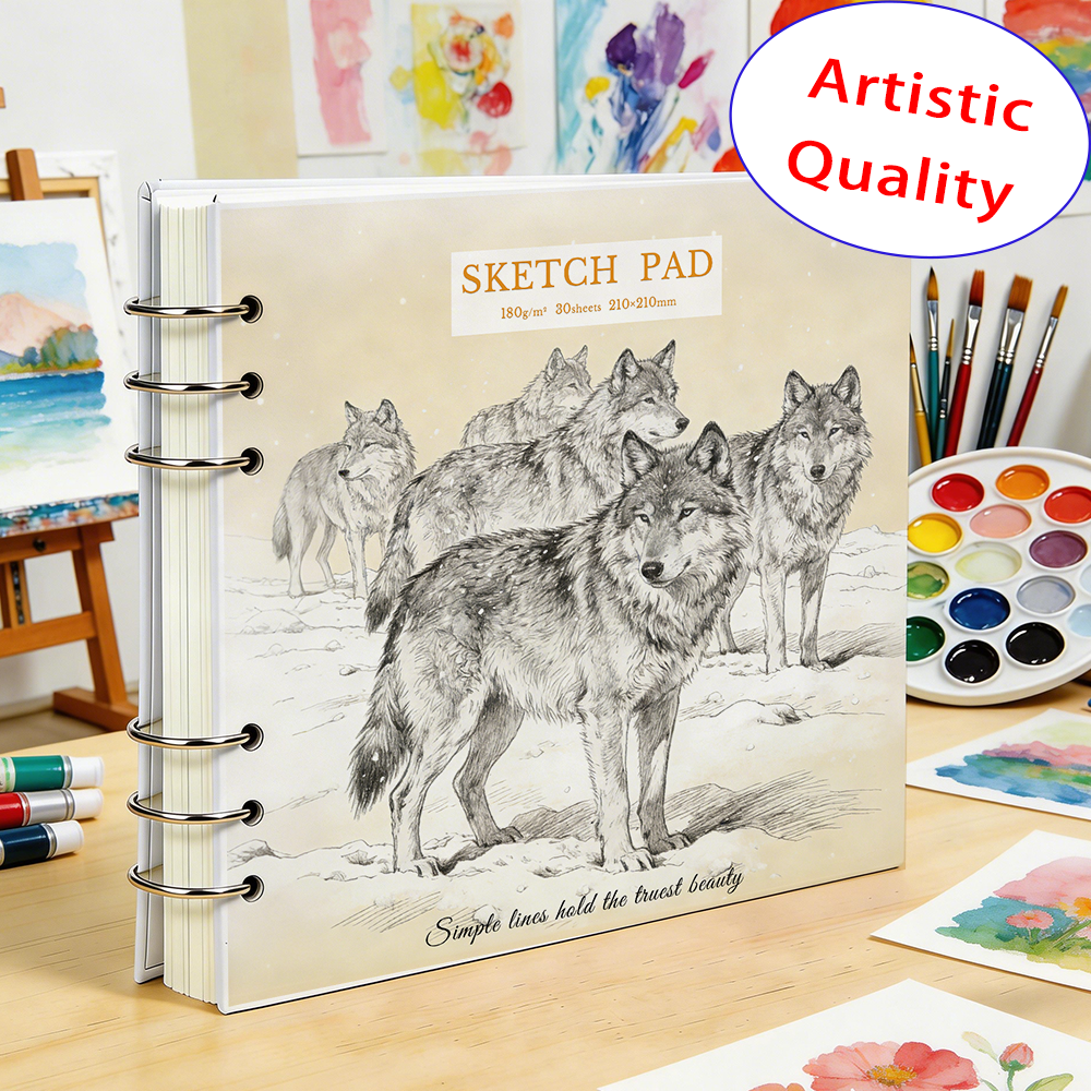 30 Sheets 210x210mm 180GSM Ske - огляд і ціна Art Sketchbook Ring