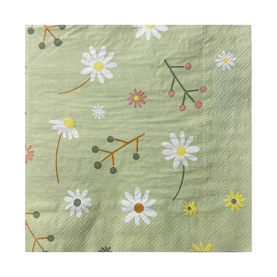 Chamomile Printed Napkin Green - огляд і ціна Graph Paper Pad