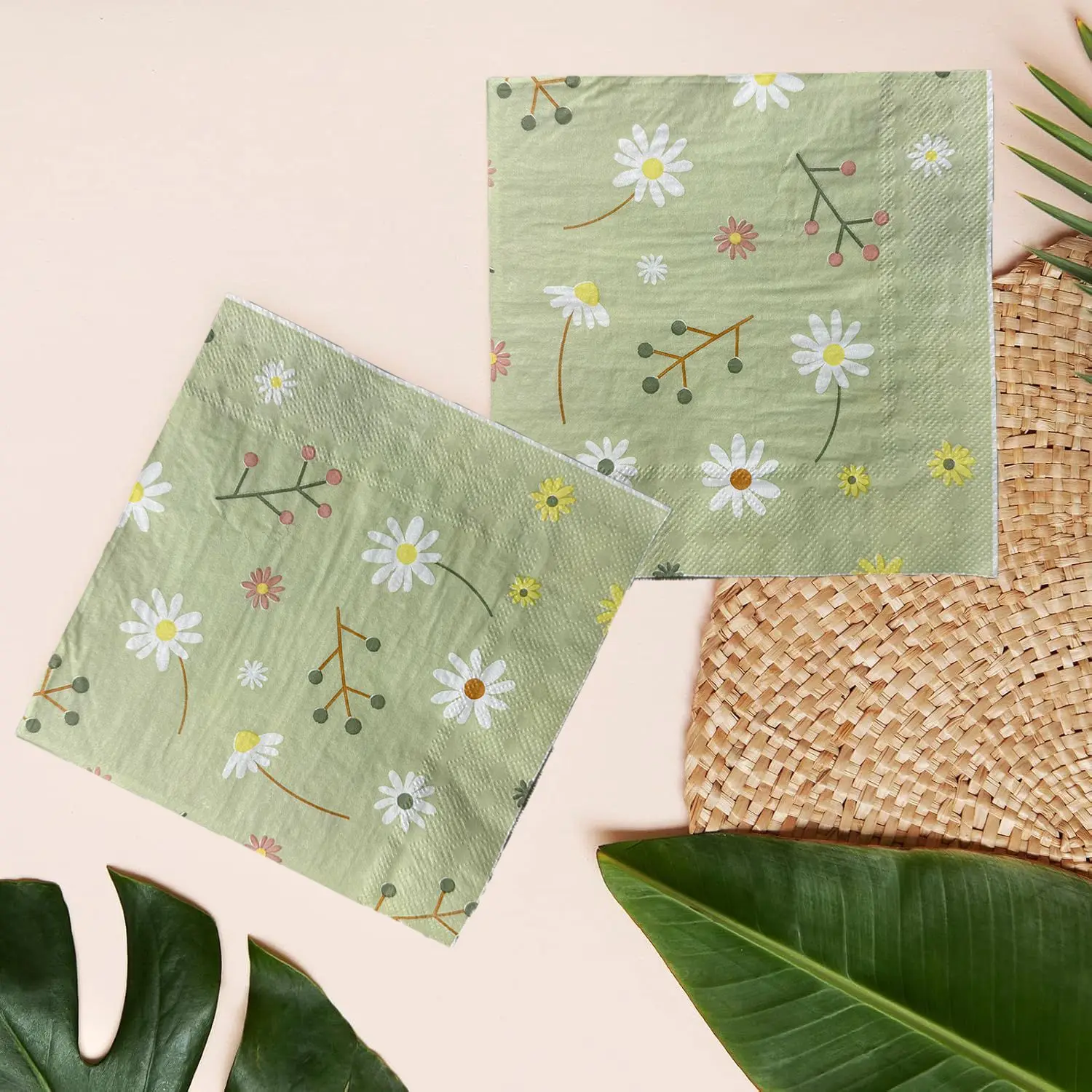 Chamomile Printed Napkin Green - огляд і ціна Graph Paper Pad