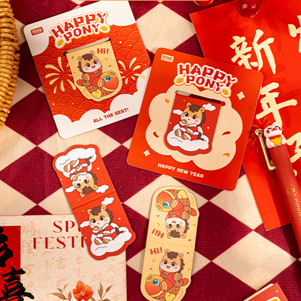 2026 New Year's Pony Creative  - огляд і ціна Bookmark Magnetic Clip
