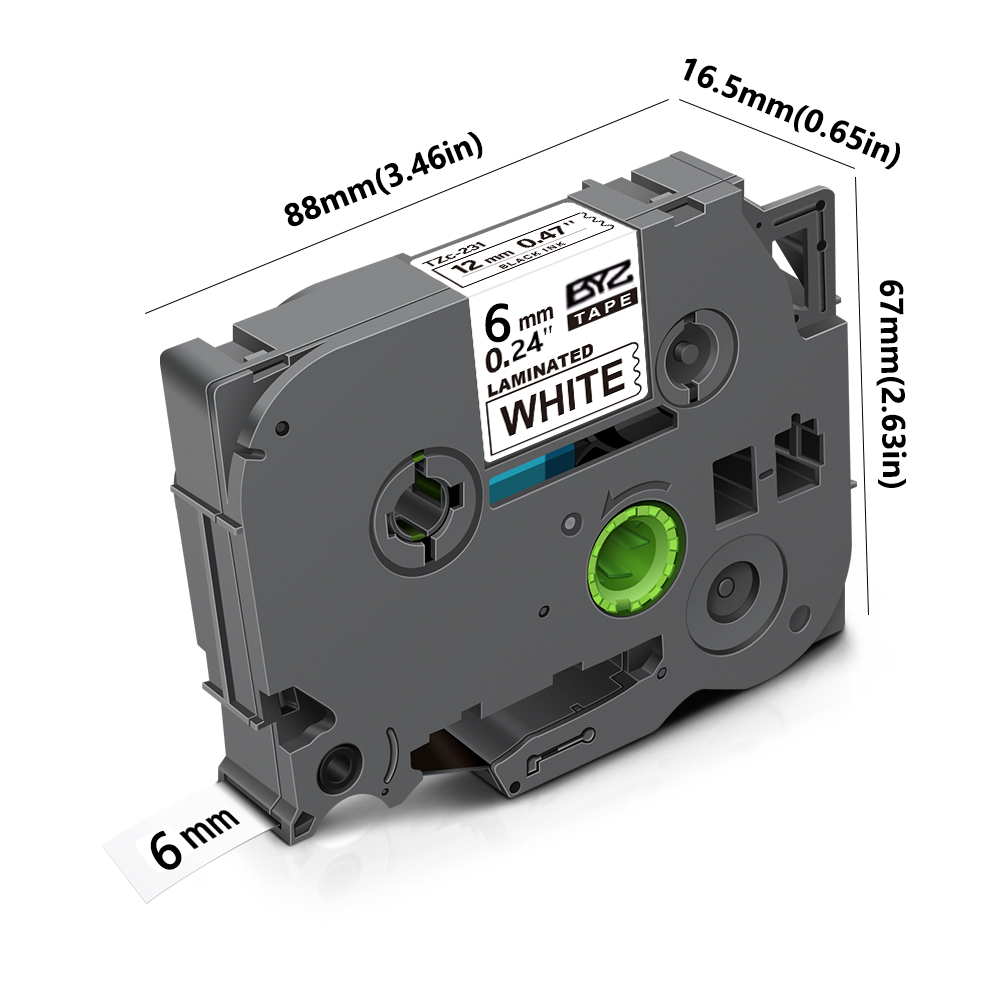 1pack TZe211 Ptouch 6mm/0.24“  - огляд і ціна Label Printer Tape