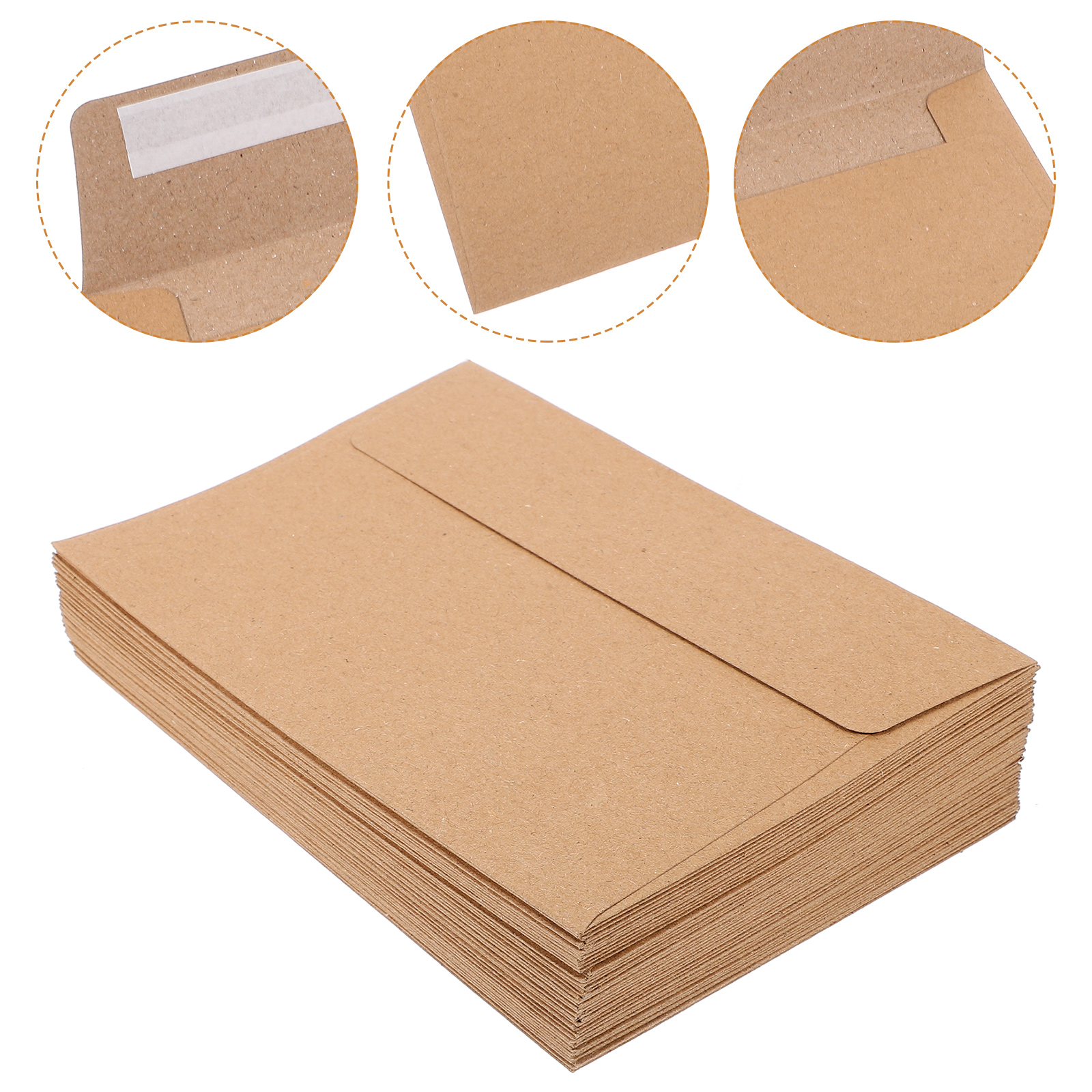 50Pcs Classical Kraft Blank Pa - огляд і ціна Letter Envelope Kraft