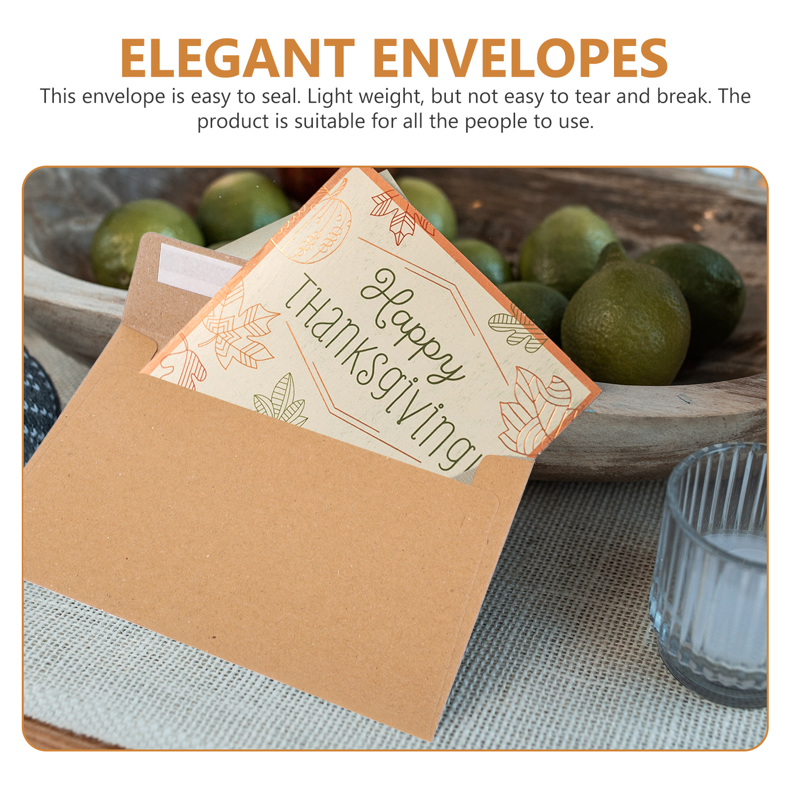 50Pcs Classical Kraft Blank Pa - огляд і ціна Letter Envelope Kraft