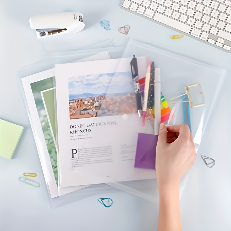 10pcs Transparent A4 Folders C - огляд і ціна Is Stationery Office Supply