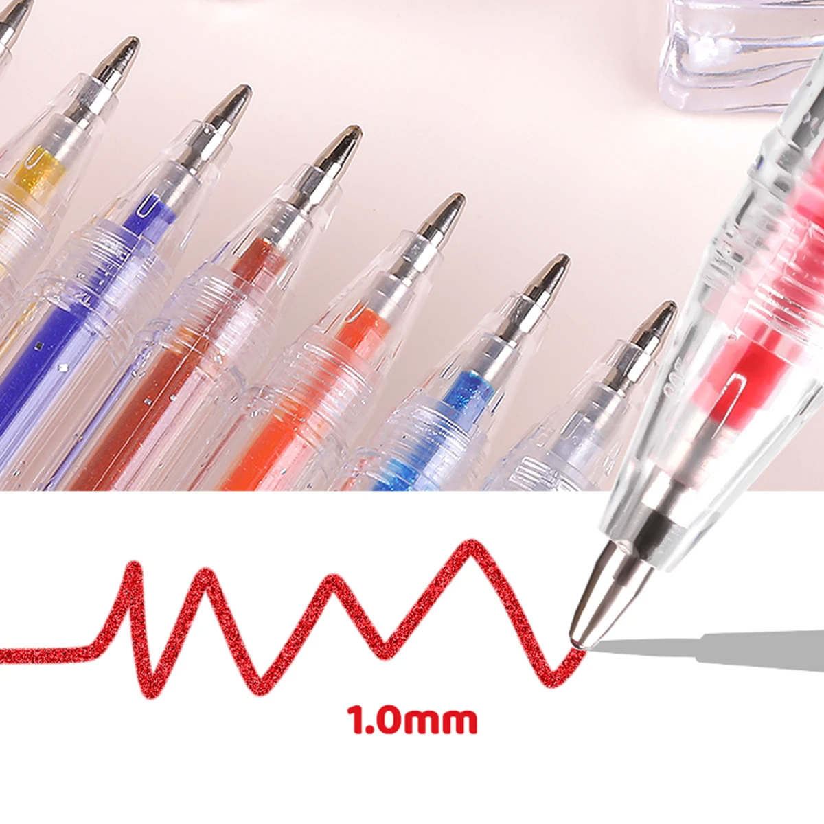 8-60 Colors Glitter Gel Pen Se - огляд і ціна Highlighter Set Pastel