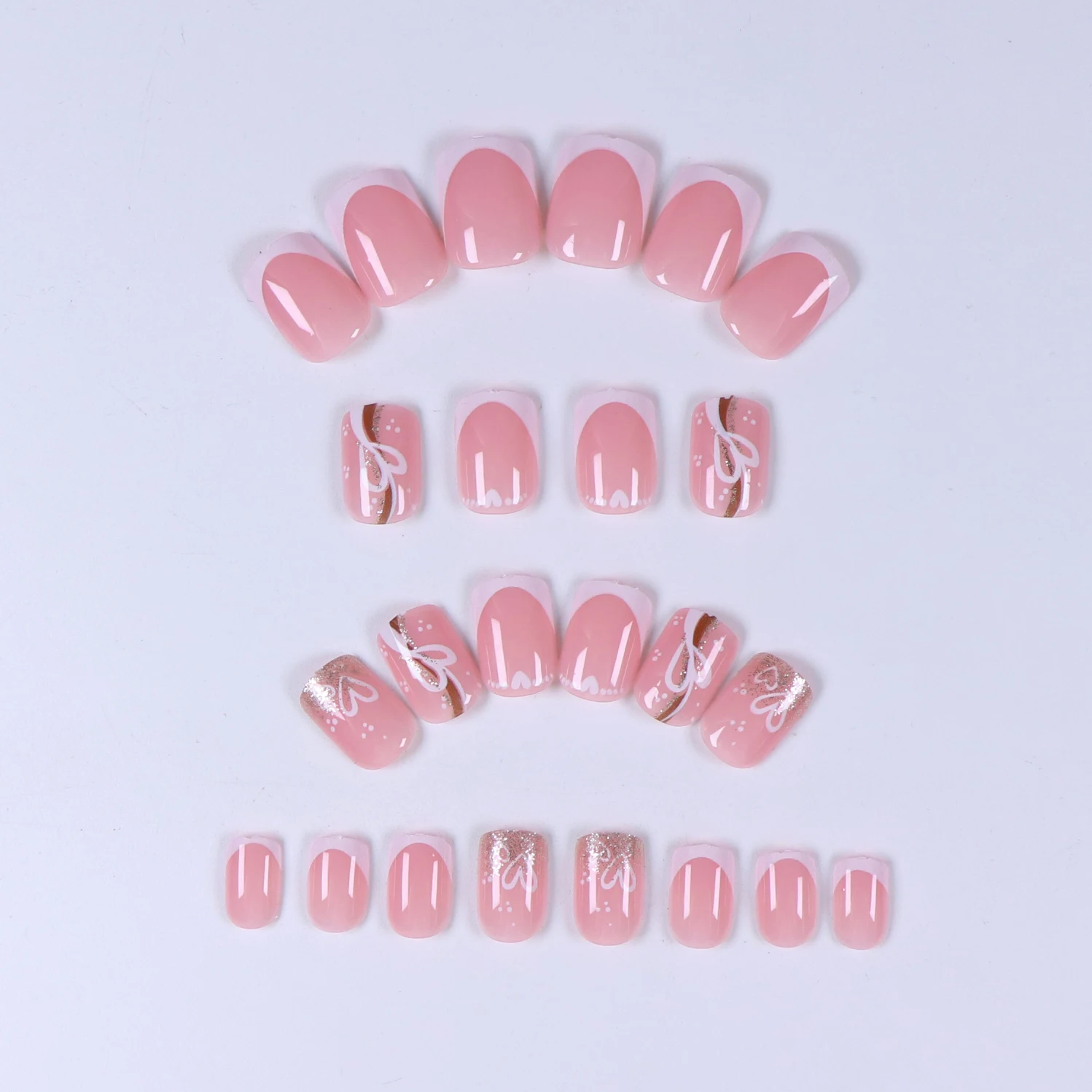 24PCS nude pink short square f - огляд і ціна Glue Stick Pack