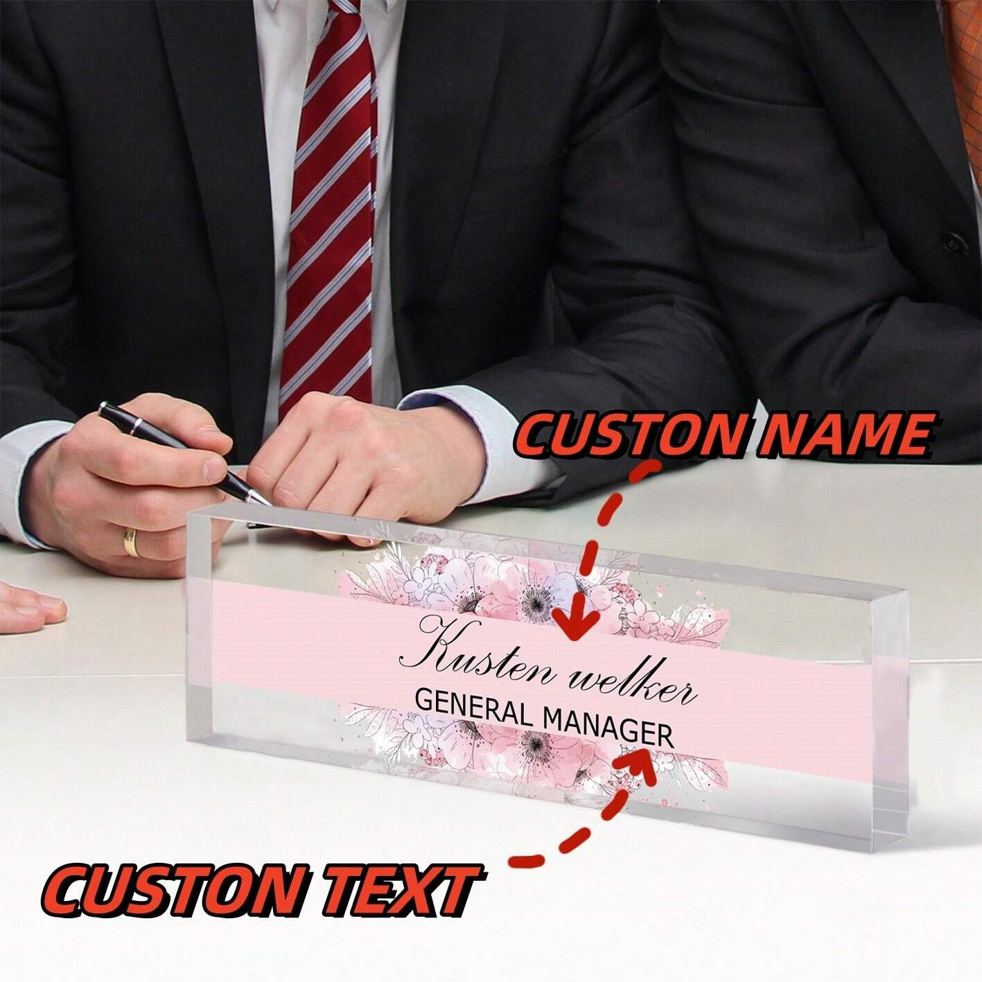 20*6CM Personalized Acrylic De - огляд і ціна Desk Name Plate