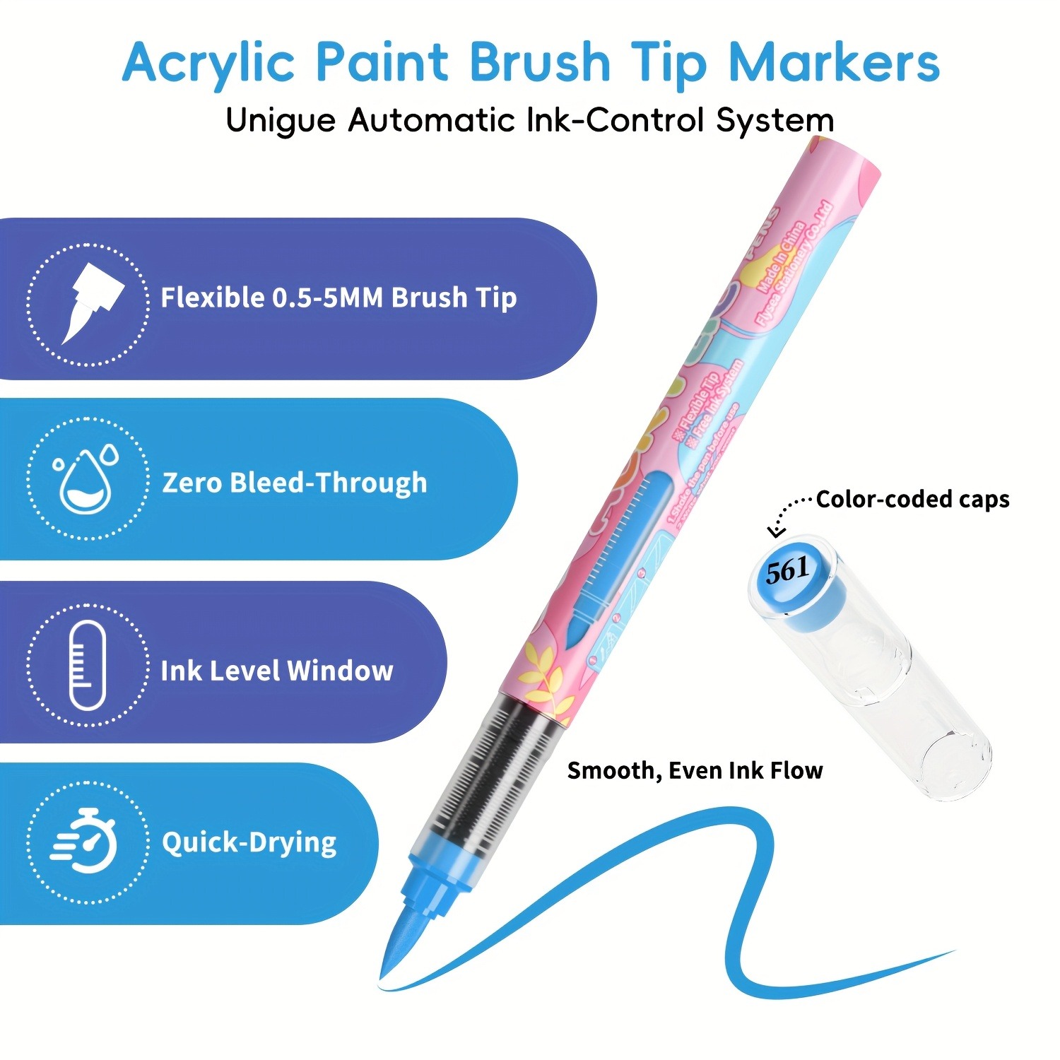 12 Colors Cold Tone Acrylic Pa - огляд і ціна Highlighter Set Pastel