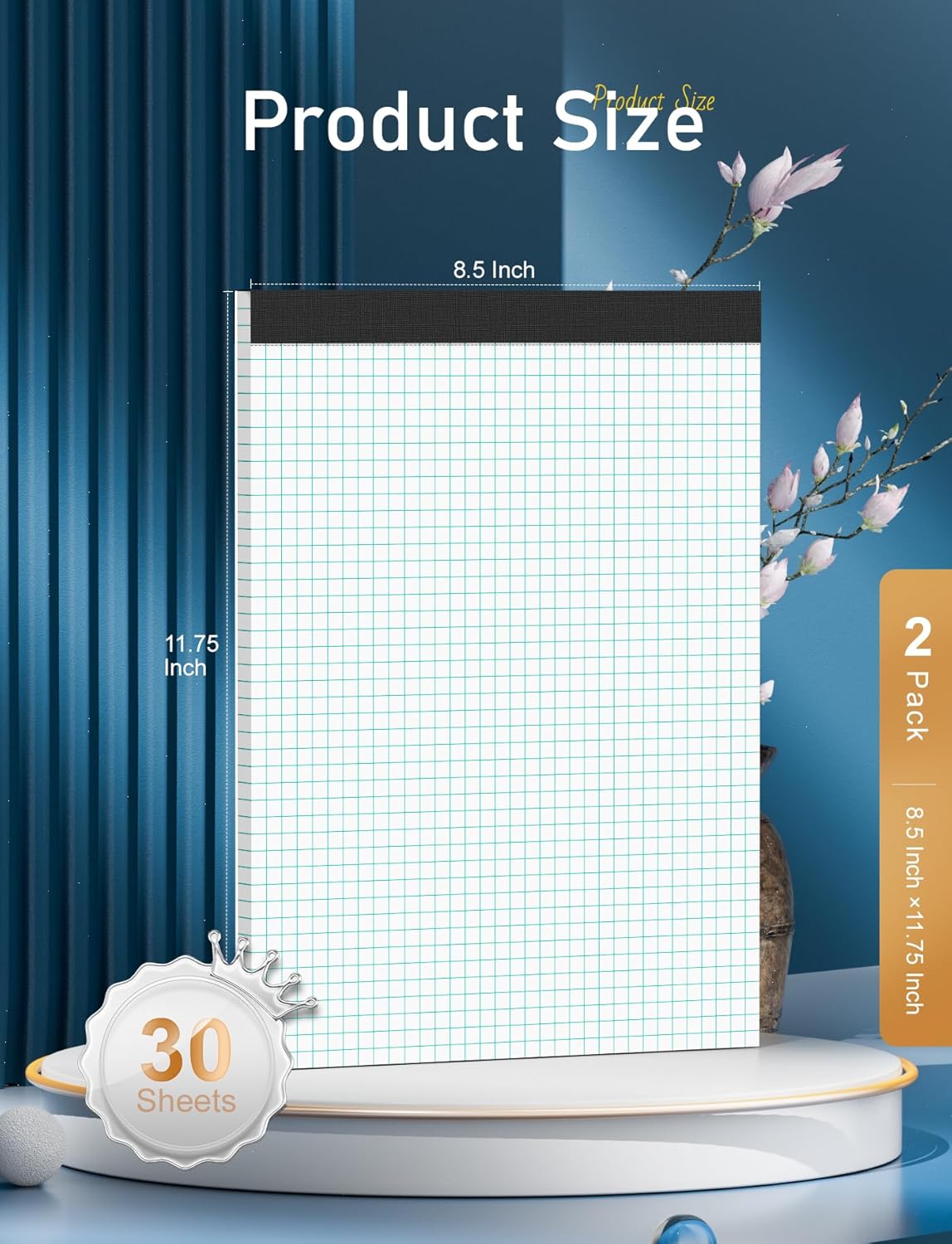 Graph Paper Pad 8.5 x 11, 2 Pa - огляд і ціна Graph Paper Pad