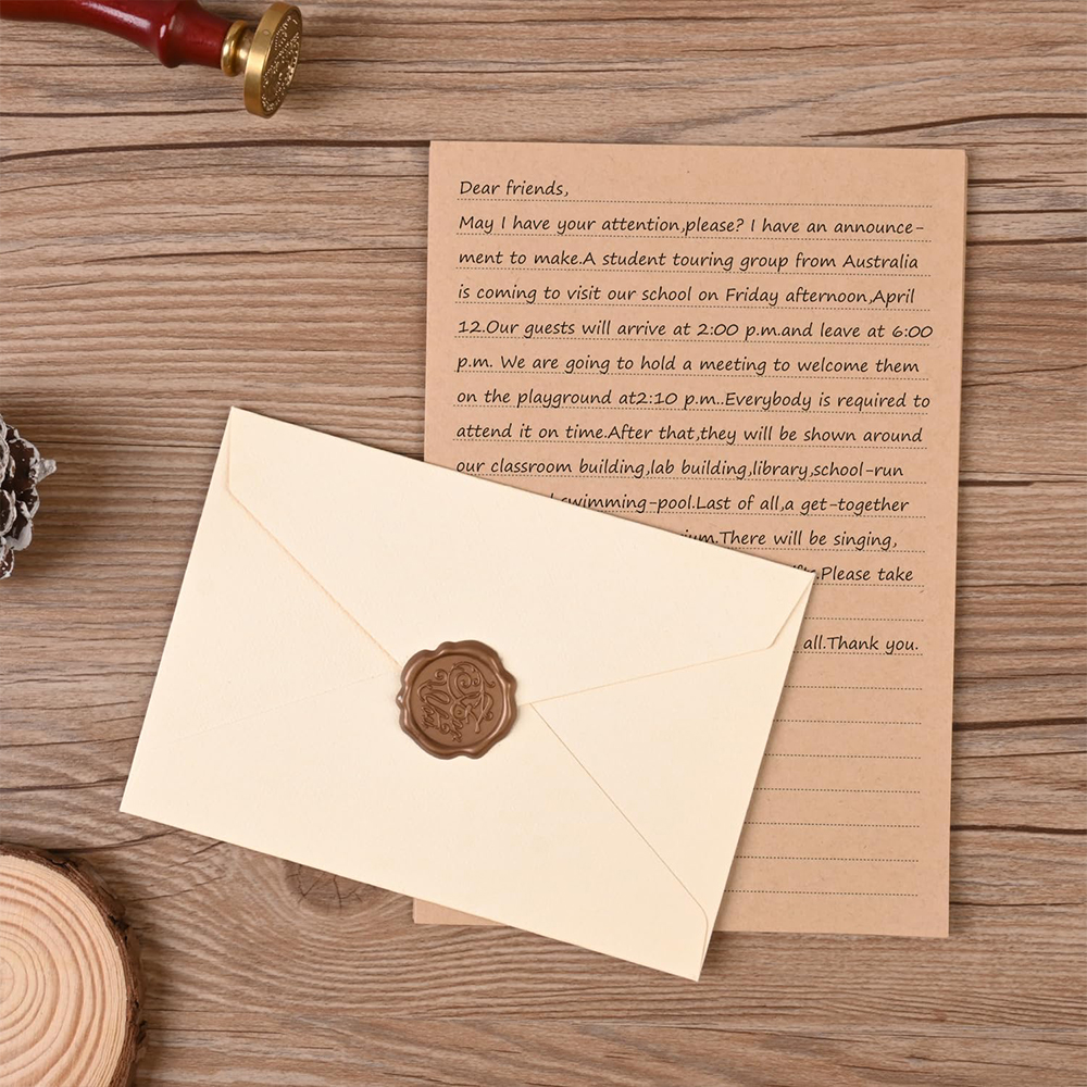 Stationery Set with Envelopes  - огляд і ціна Letter Envelope Kraft