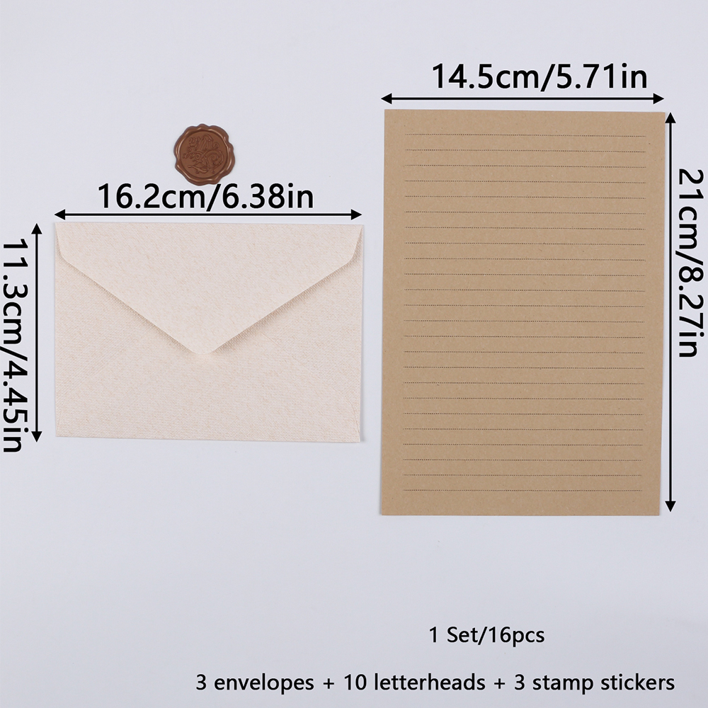 Stationery Set with Envelopes  - огляд і ціна Letter Envelope Kraft