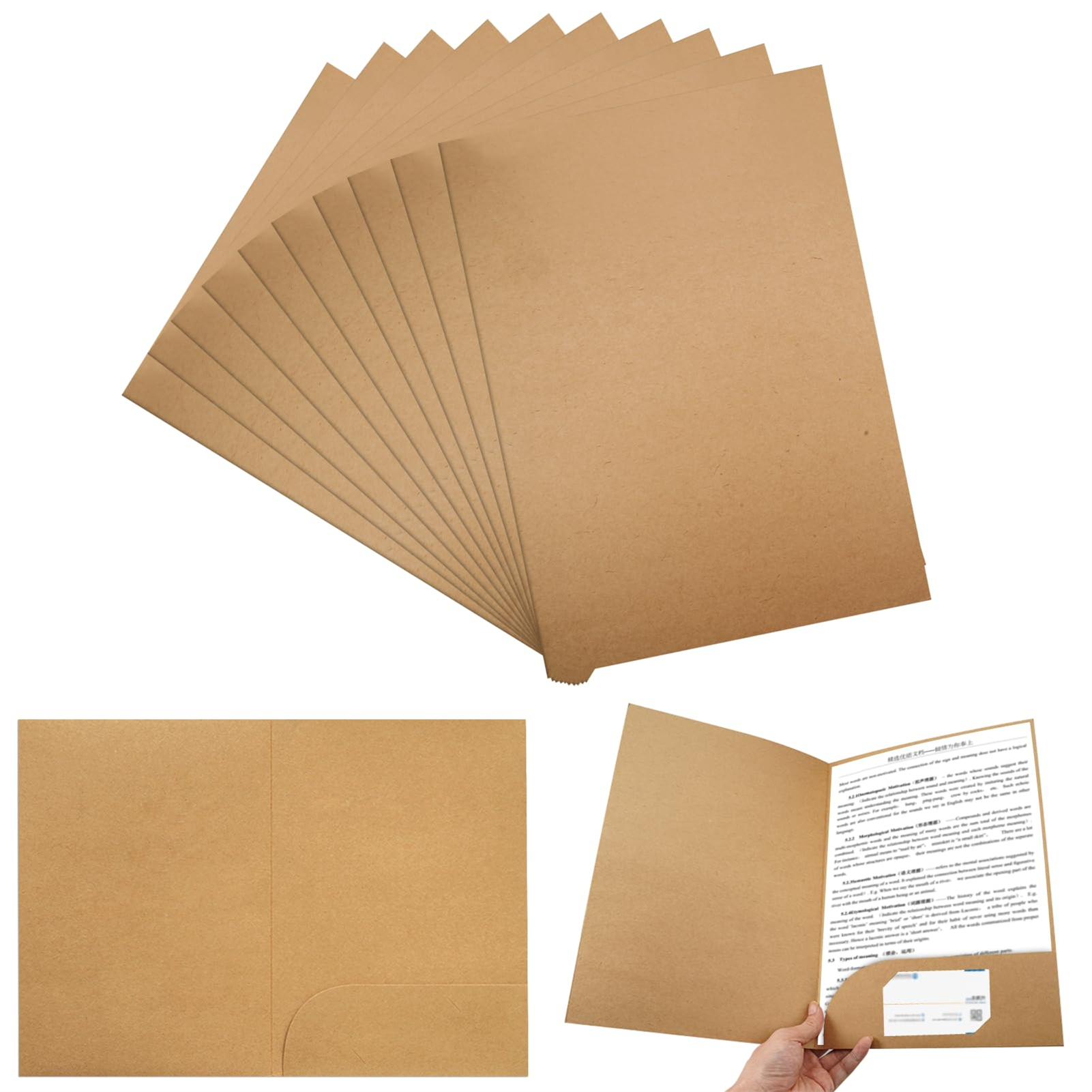 10pcs Kraft Paper Document Hol - огляд і ціна Letter Envelope Kraft