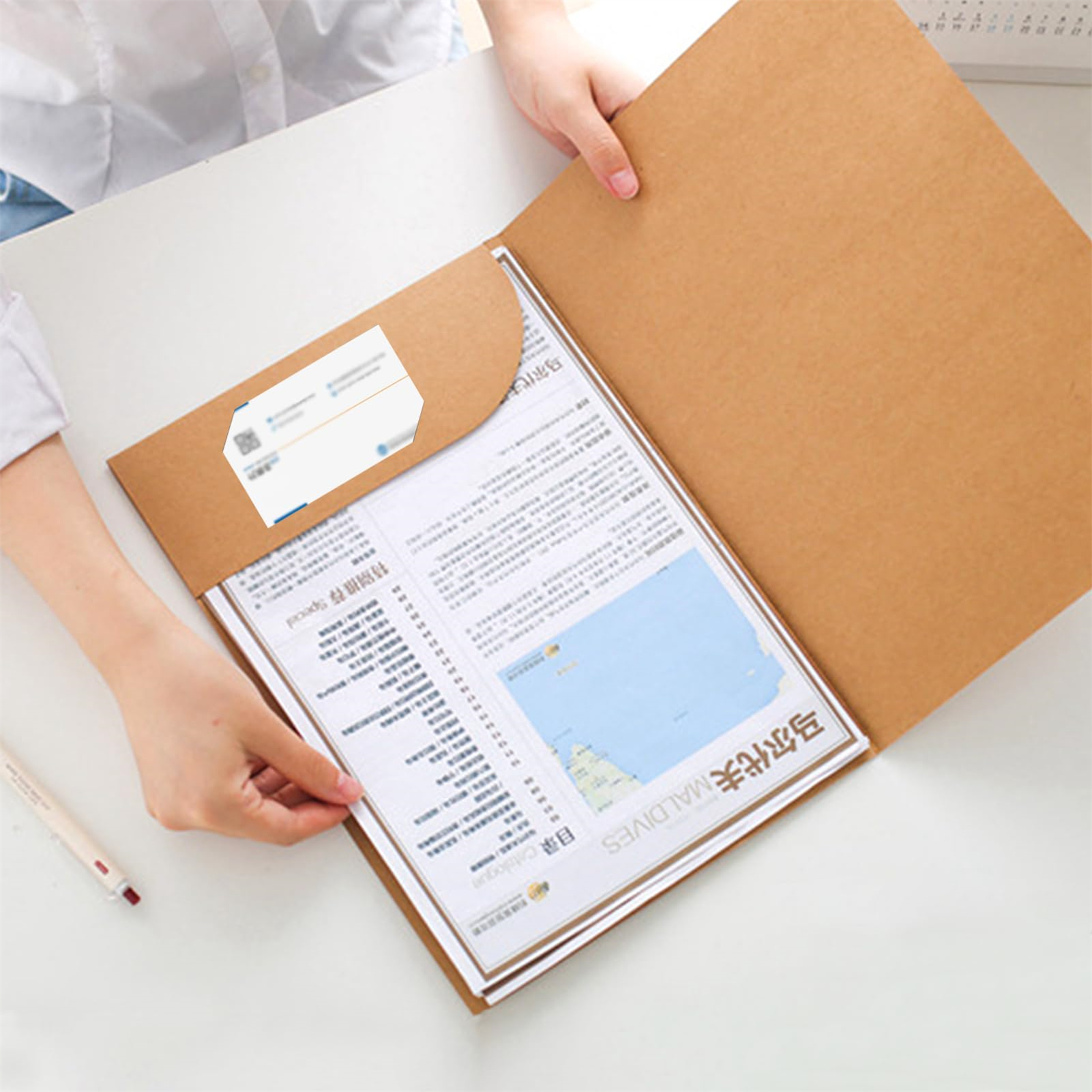 10pcs Kraft Paper Document Hol - огляд і ціна Letter Envelope Kraft
