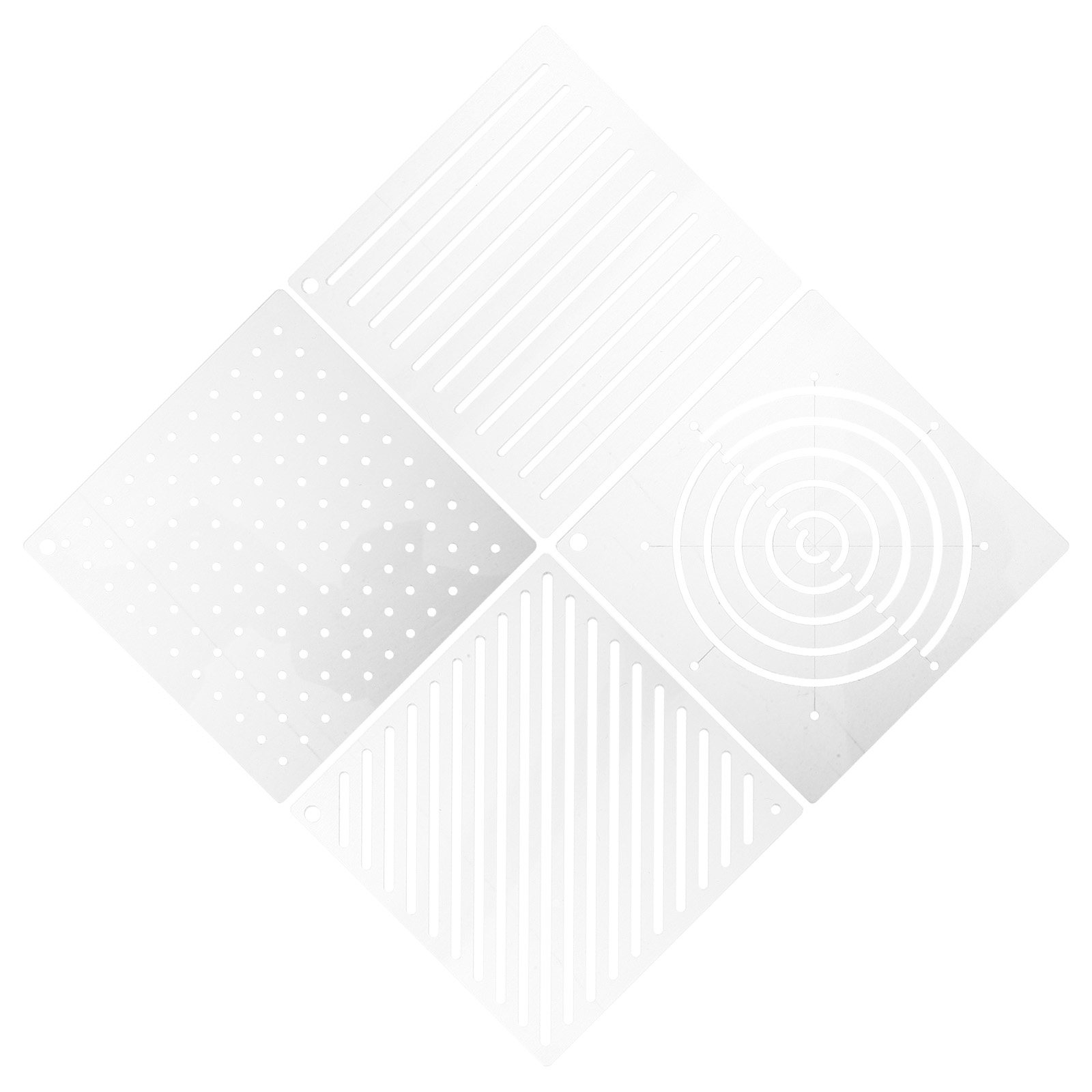 4Pcs Acrylic Quilting Template - огляд і ціна Ruler Set Transparent