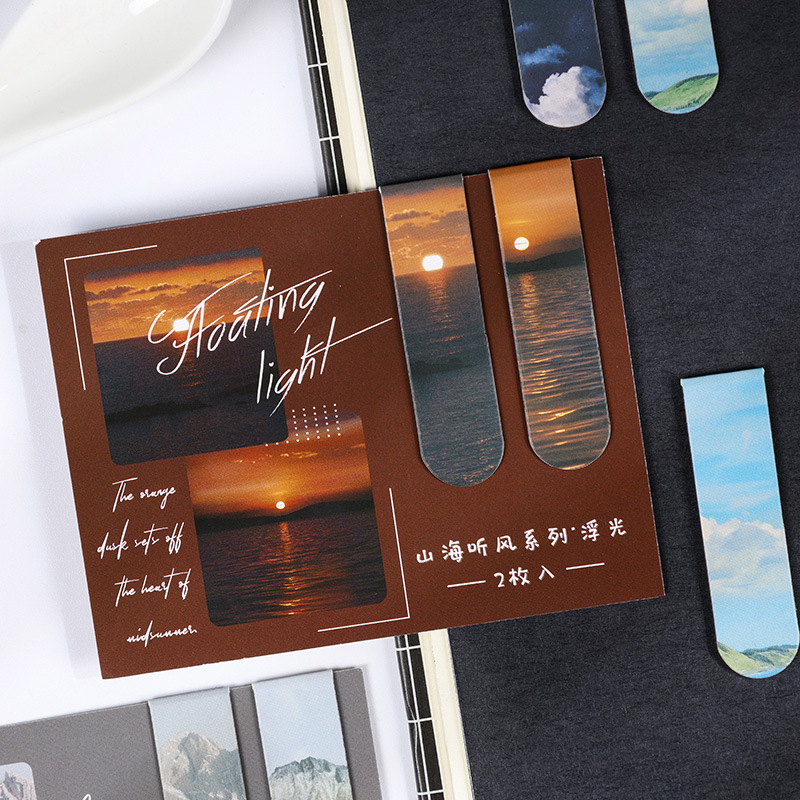 2 Pcs/set Beautiful Scenery Ma - огляд і ціна Bookmark Magnetic Clip