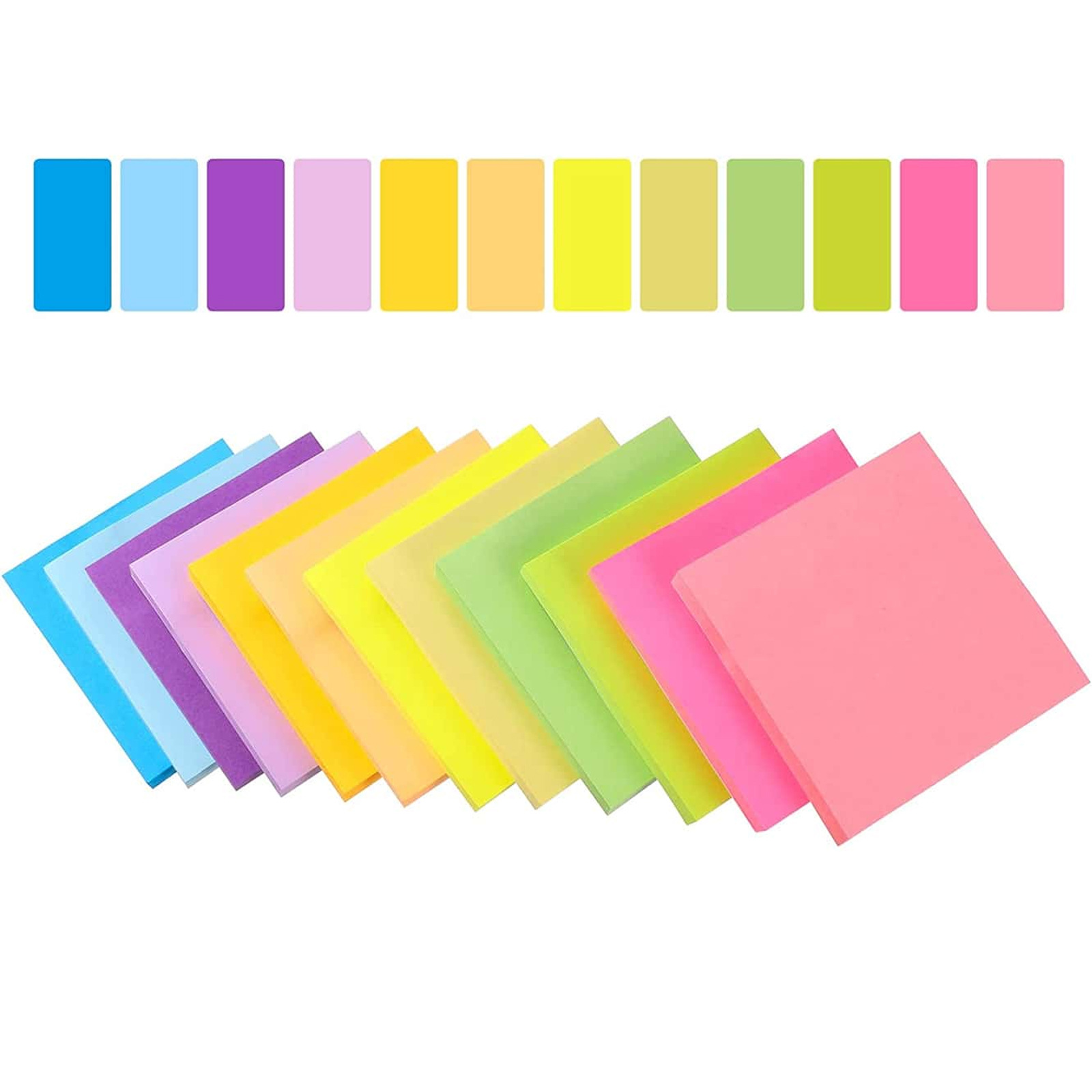 6 Pcs Fluorescent color 3*3inc - огляд і ціна Graph Paper Pad