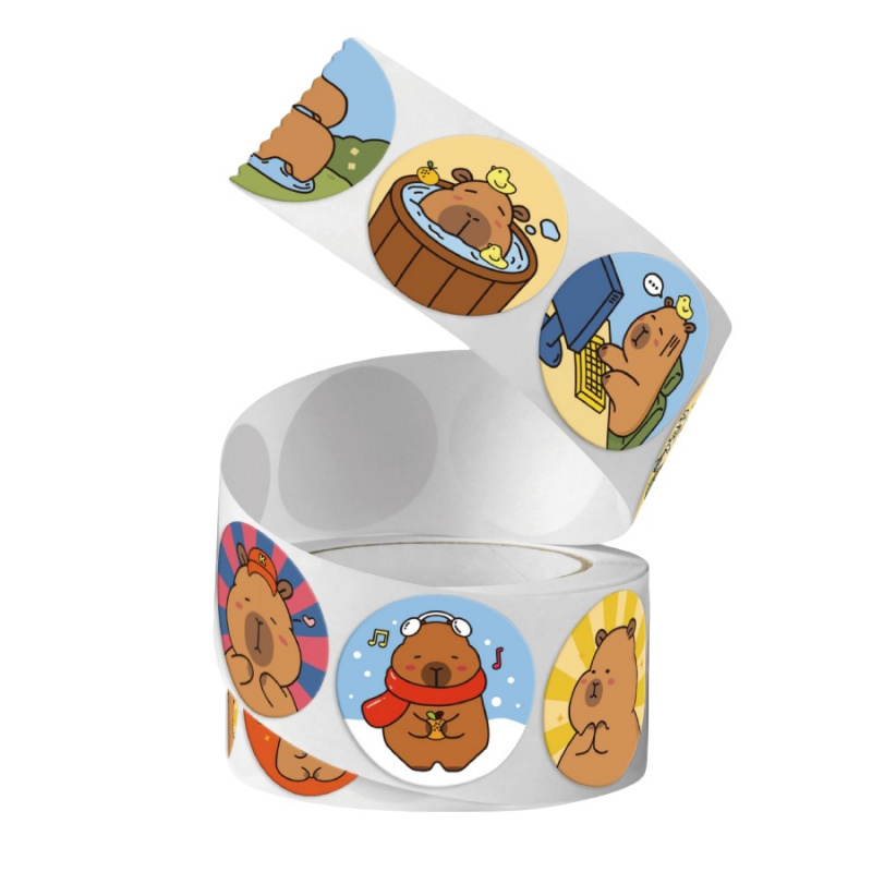 500pcs/pack Capybara Stickers  - огляд і ціна Label Printer Tape